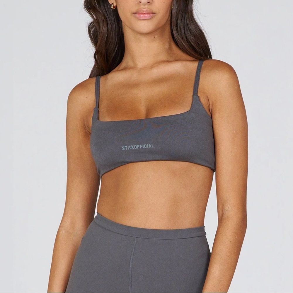 Nwt Stax. Ridge Crop Top In Ash-Grey Size Xl — image 2 of 7